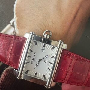 Charriol men’s collection watch. Swiss made ETA quartz movement. 43x40 mm.